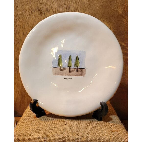 Pottery Barn Rae Dunn Designed Tea Garden Desert / Salad Plate "Inspire" 8 Inch - Picture 1 of 3